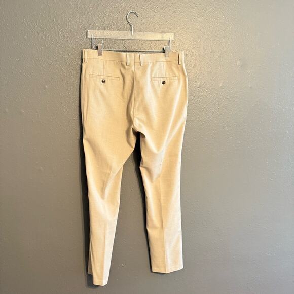 Kenneth Cole Tan Slim Fit Trousers Size 36x32 - Picture 2 of 4
